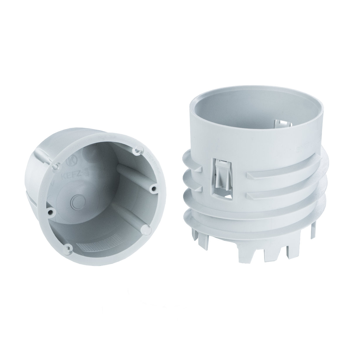 Комплект малой одиночной герметичной коробки для утепленного фасада со сверлом KEFZ 80_KB